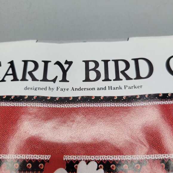 The Early Bird Applique Quilt Pattern Rooster Flock Instructions Templates - Picture 3 of 7